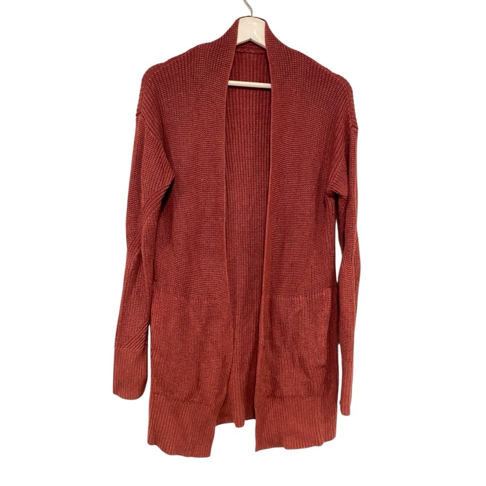 LULULEMON Cashlu Cardigan Sweater Wrap Heathered Mulled Wine Women’s Size Small